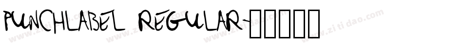 PUNCHLABEL REGULAR字体转换